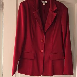 Elegant Red Women's Blazer by Zara